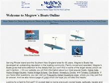 Tablet Screenshot of megrewsboats.com